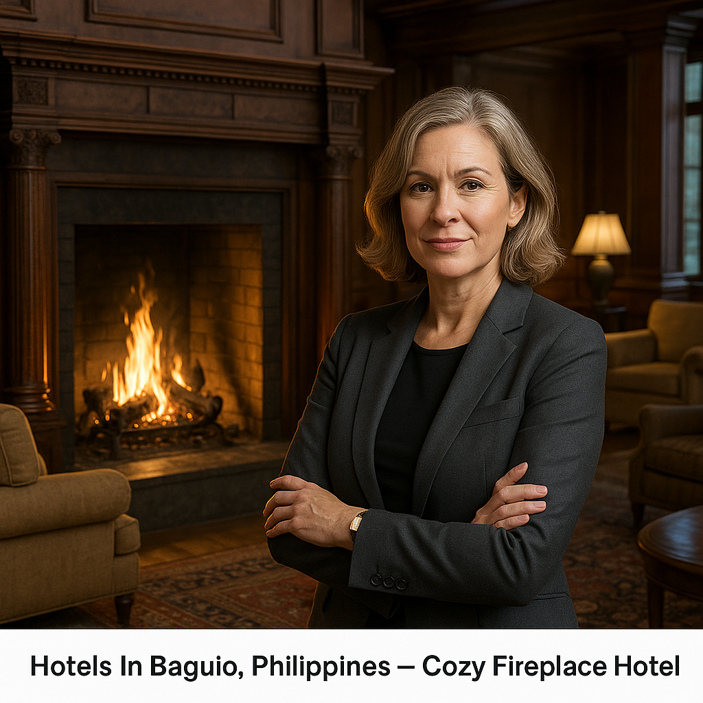 baguio's blanket of pines & pillows: finding your perfect hotel hideaway Cozy Fireplace in Heritage Hotel Lobby
