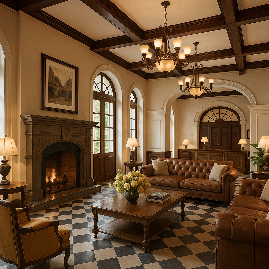 finding your perfect nest in the misty hills: hotels in dalat, vietnam Cozy French Colonial Hotel Lobby