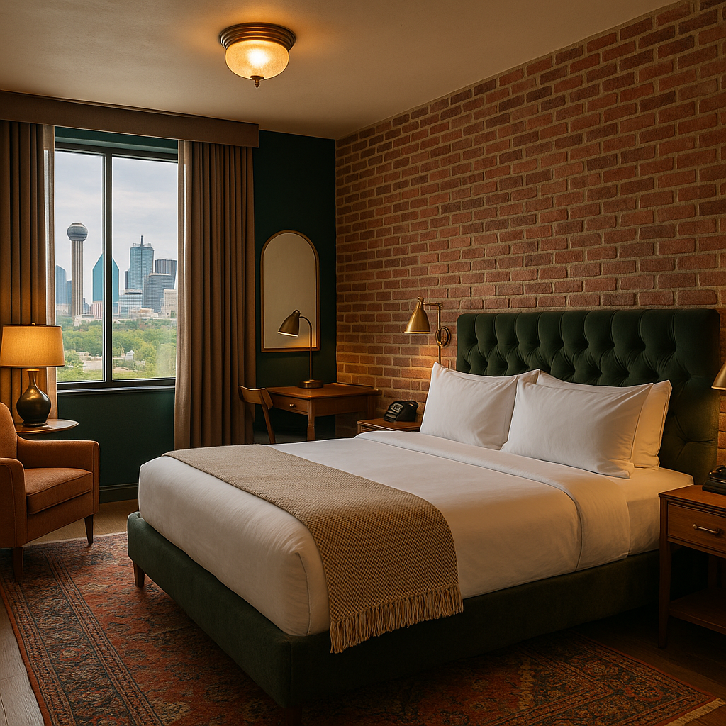 dallas dreams: finding your perfect hotel fit in the big d Cozy Boutique Hotel Room
