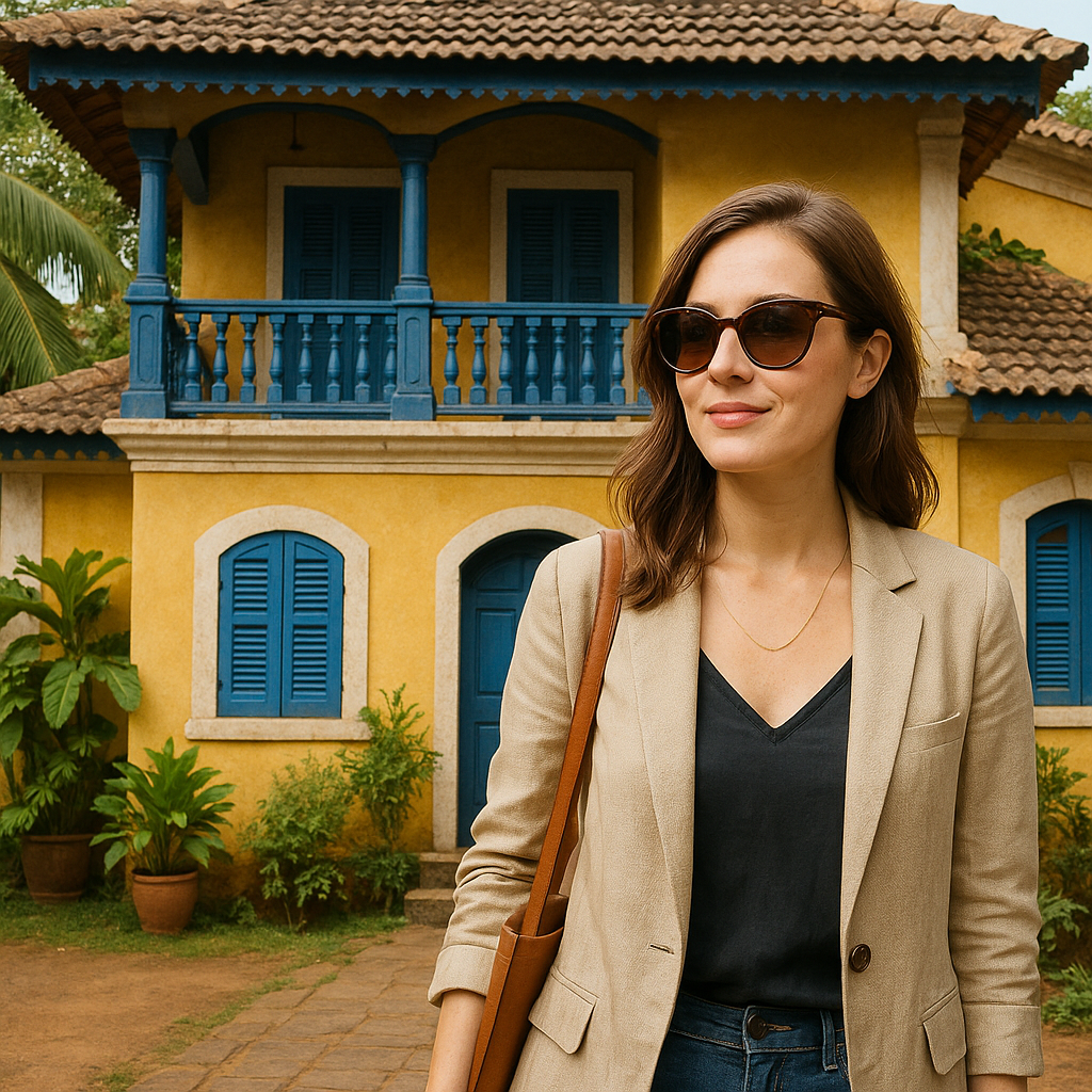 finding your perfect goa hideaway: a human take on hotels that don't feel like brochures Charming Goan heritage villa with blue windows and balcony