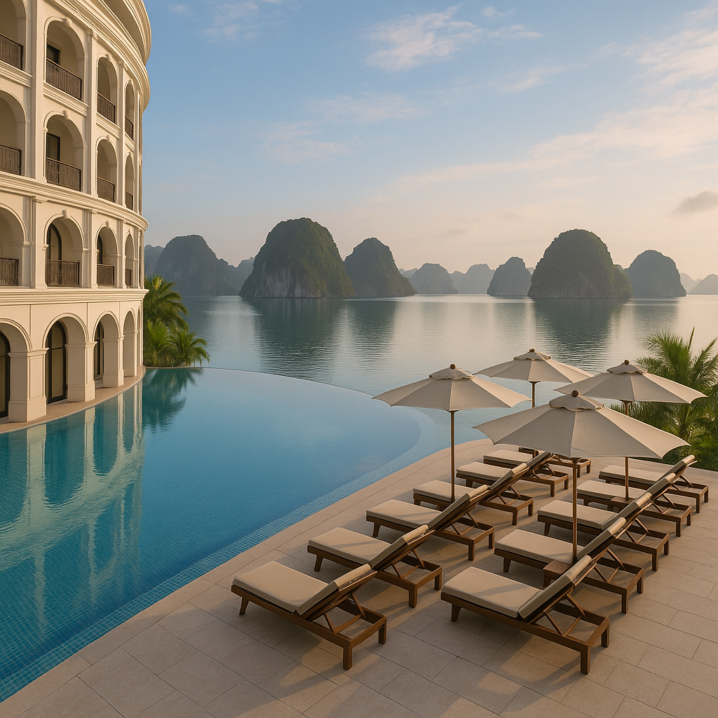 finding your perfect basecamp in paradise: navigating ha long bay's hotel scene Luxury Resort Infinity Pool Ha Long