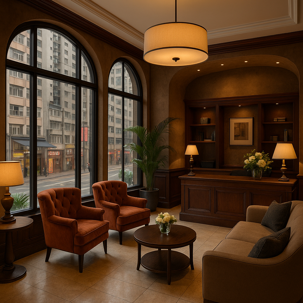 hong kong hotels: decoding the concrete jungle's dreamy digs (without breaking the bank!) Cozy Boutique Hotel Lobby in Sheung Wan