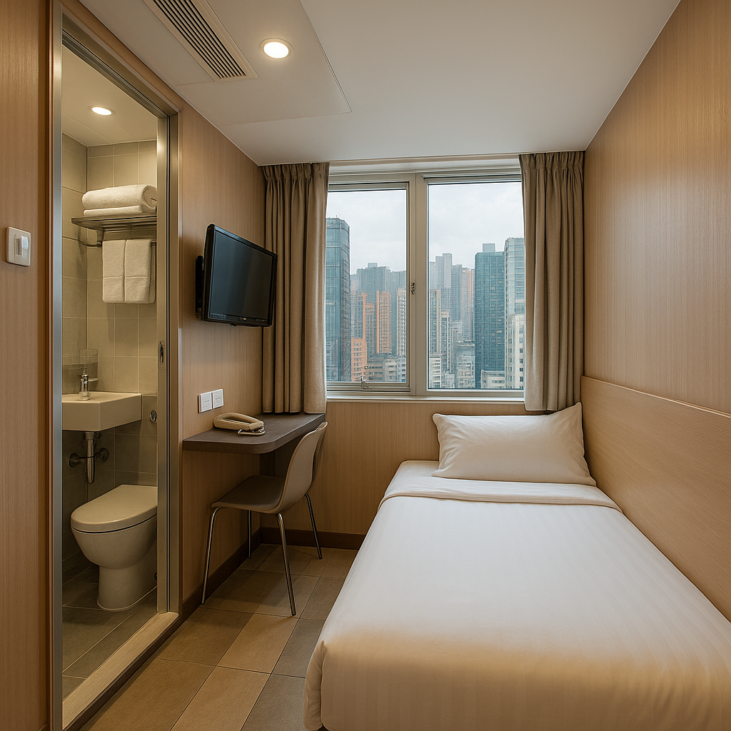 hong kong hotels: decoding the concrete jungle's dreamy digs (without breaking the bank!) Tiny But Efficient Budget Hotel Room in Hong Kong
