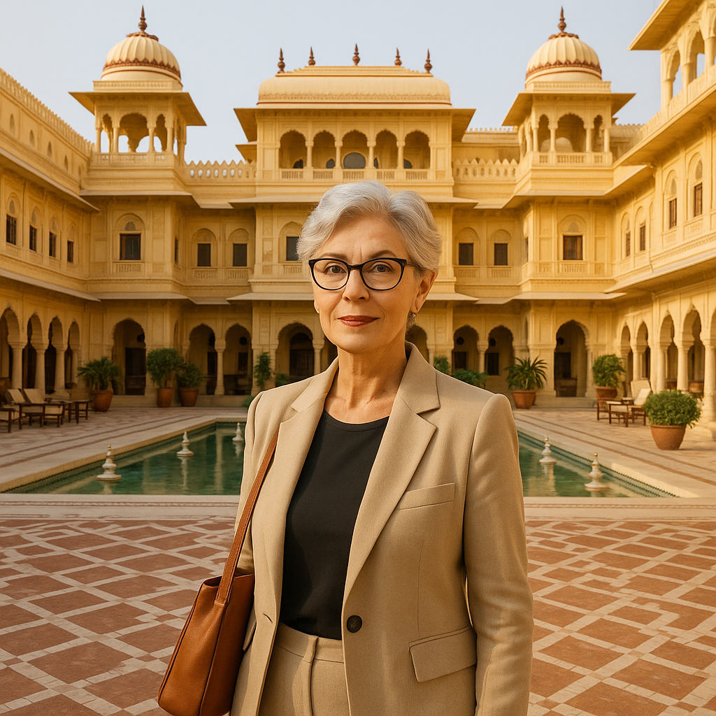finding your perfect nest in the pink city: a jaipur hotel guide that doesn't read like a robot wrote it Opulent palace hotel courtyard in Jaipur