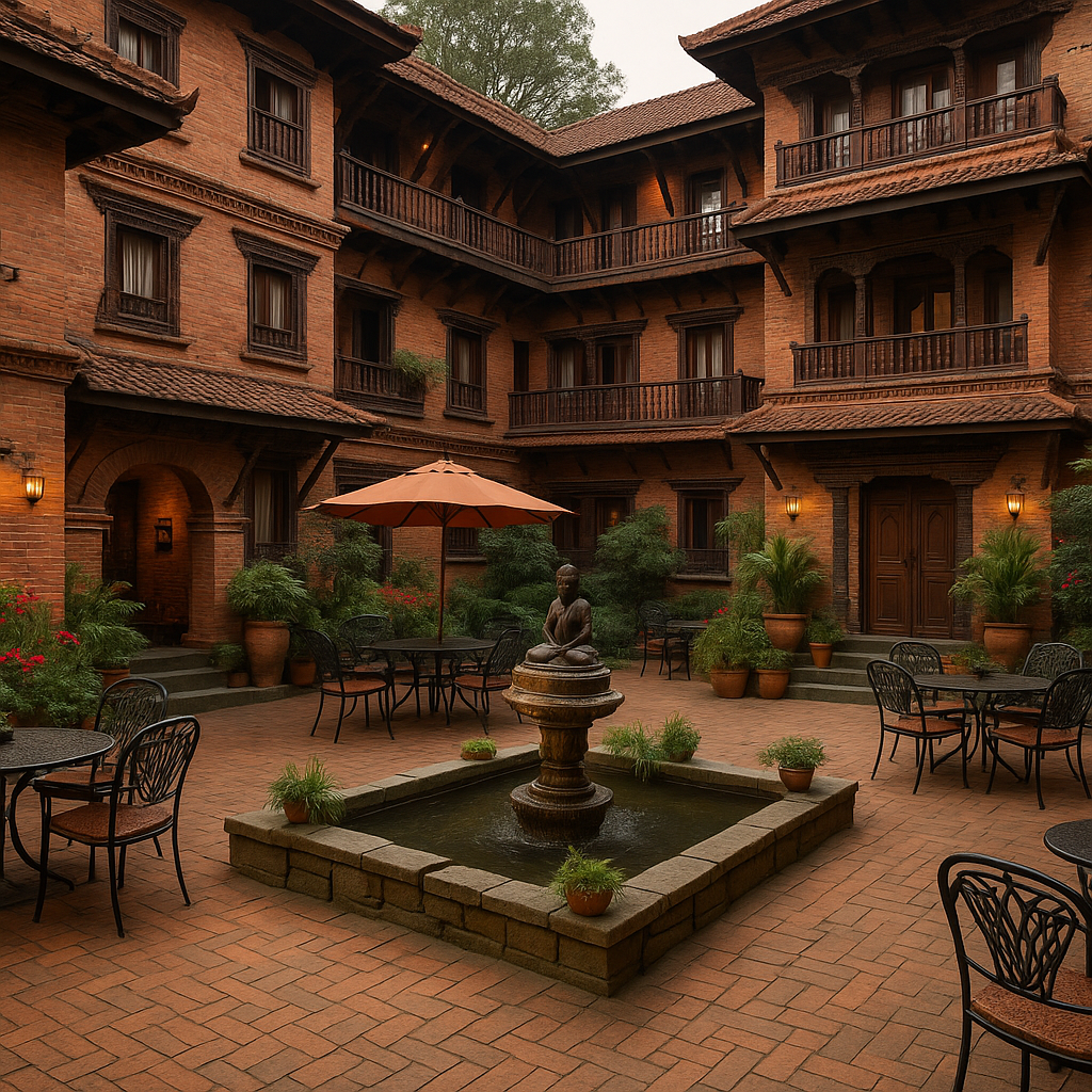 kathmandu nights: finding your perfect hotel haven in nepal's beating heart Cozy Hotel Courtyard