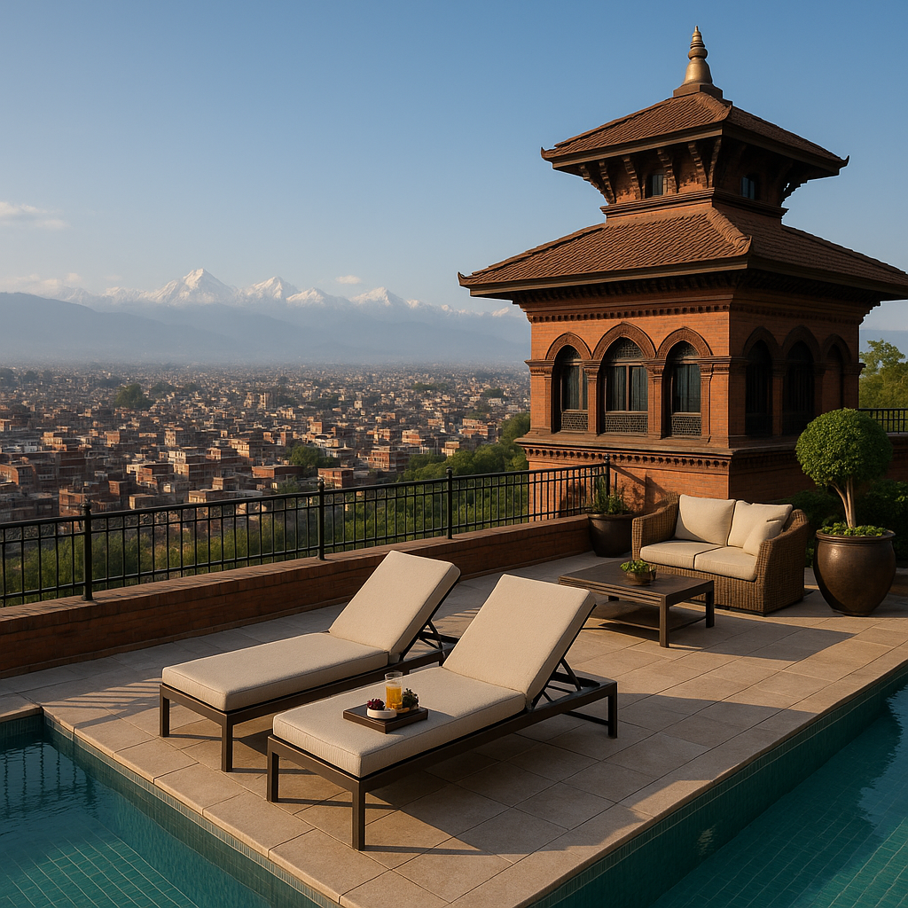 kathmandu nights: finding your perfect hotel haven in nepal's beating heart Luxury Hotel Rooftop View