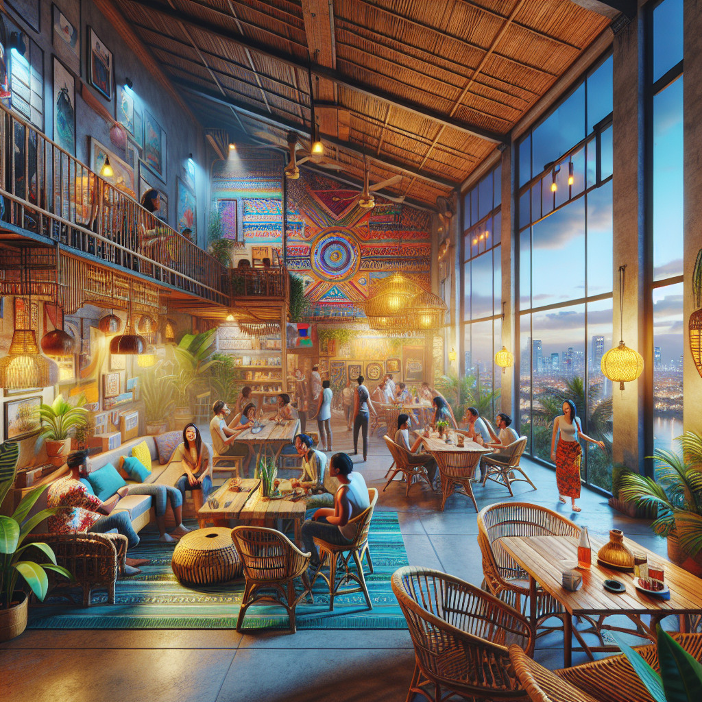 manila hotel hustle: finding your home base in the chaotic charm Vibrant Hostel Common Area