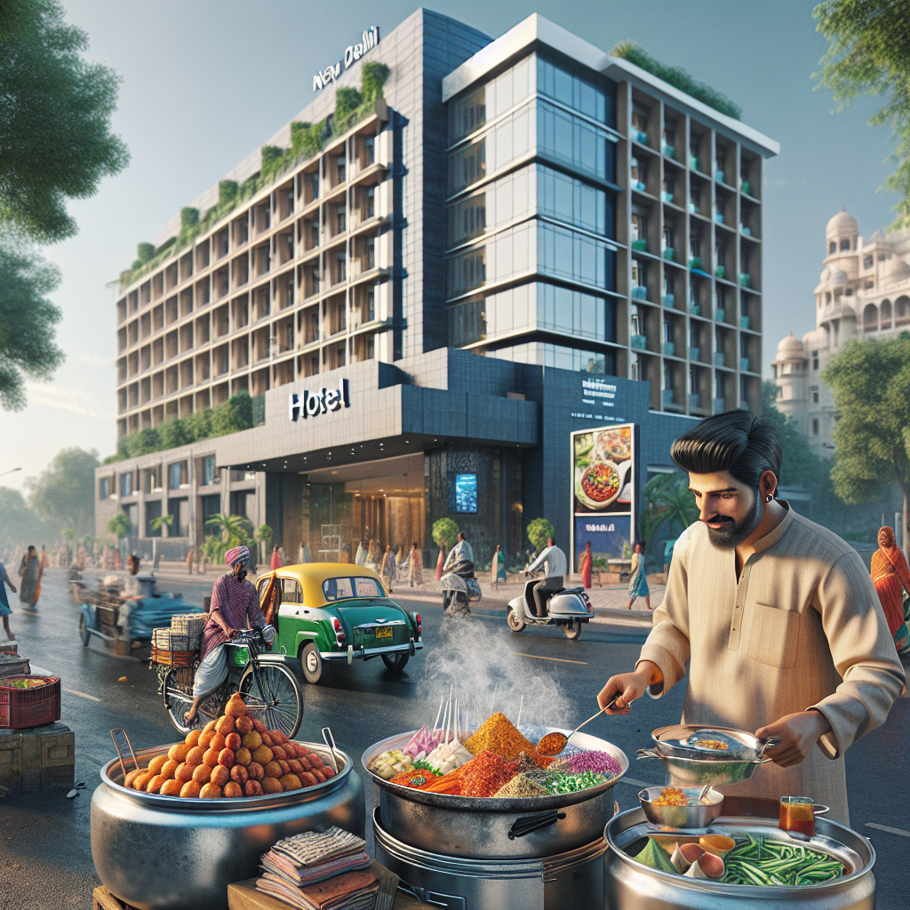 finding your perfect nest: a real take on delhi & ncr hotels Street food vendor near a Delhi hotel