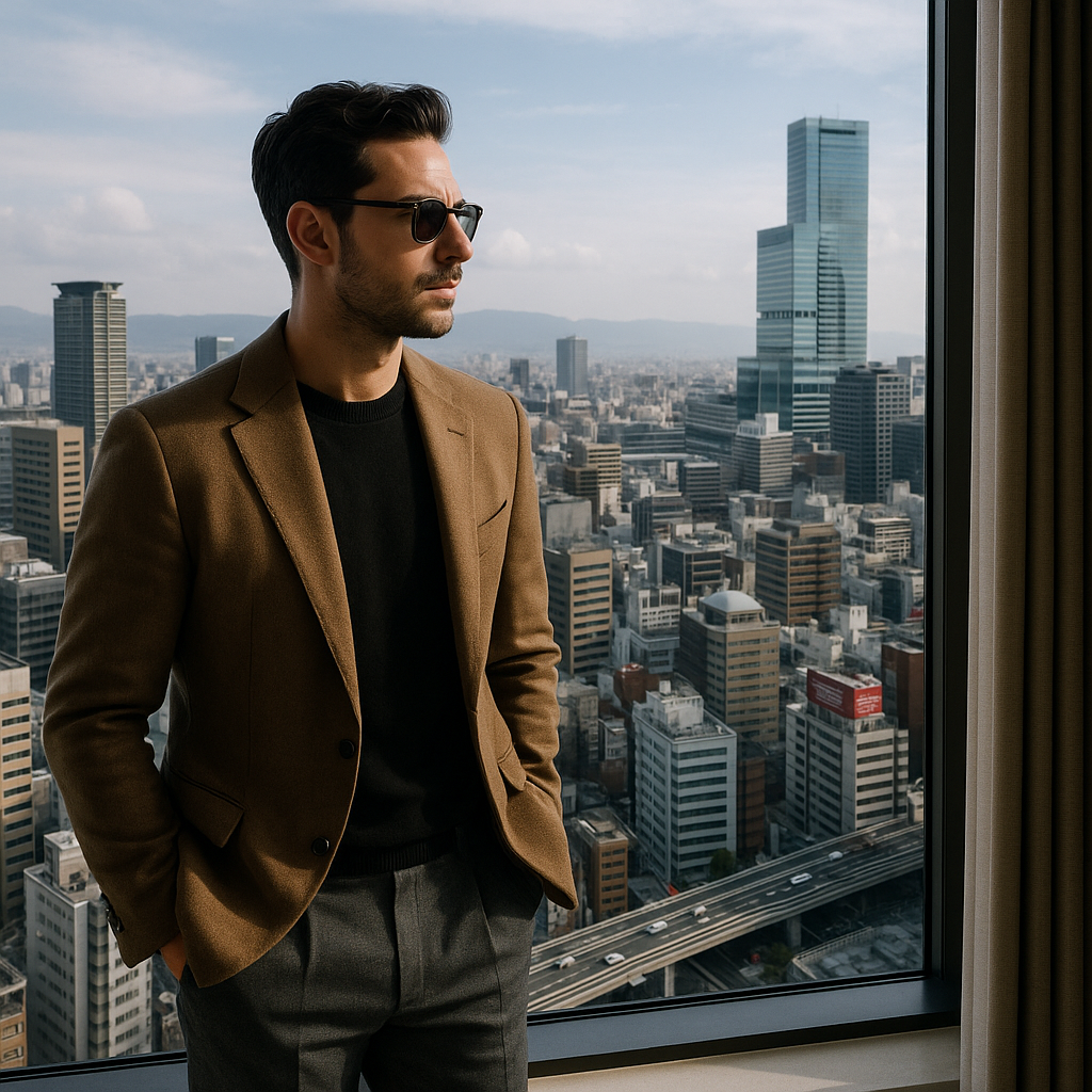 osaka unpacked: finding your perfect hotel match in japan's kitchen View from a high-rise hotel room in Osaka showing urban landscape