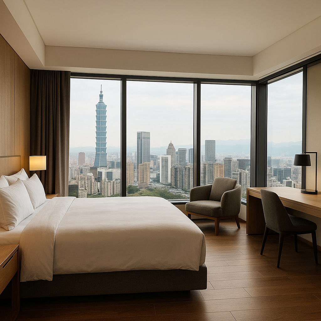 finding your perfect taipei nest: a hotel guide that doesn't feel like a robot wrote it Modern hotel room in Taipei with city view