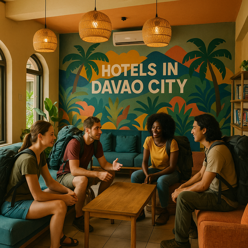 davao dreams: finding your perfect home base in the durian capital Vibrant common area in a Davao hostel with travelers chatting