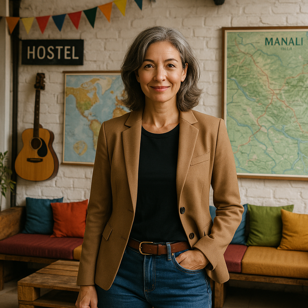 finding your perfect mountain nest: the real scoop on manali's hotels Backpacker hostel common area in Manali with guitars and maps